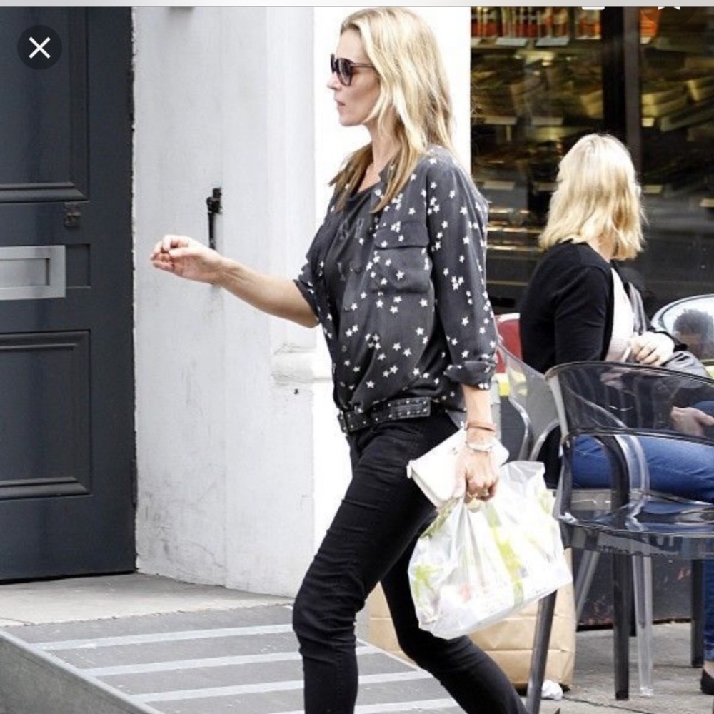 Equipment skim signature silk shirt S